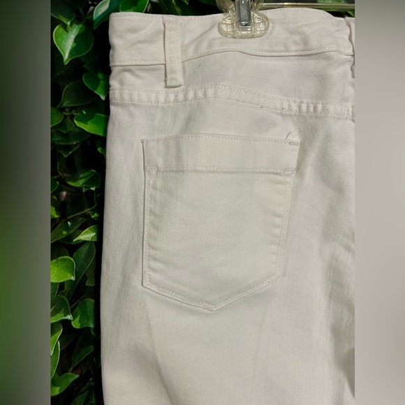 Nautica Marina Fit Capri Pants White Cotton Womens Plus 16 - Picture 3 of 7